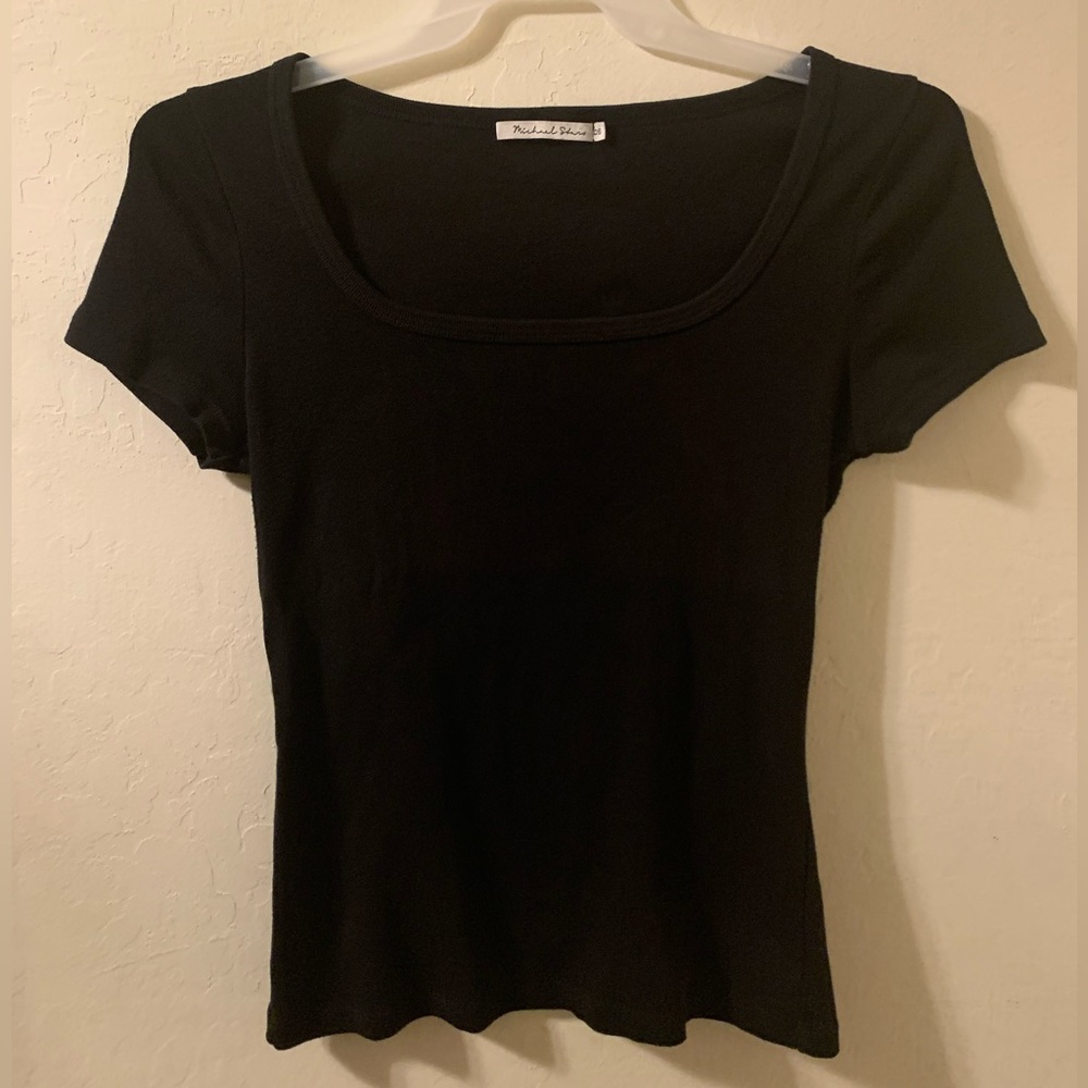 Michael Stars black S/S cotton black shirts- one size